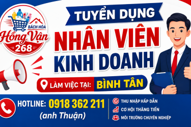 Tuyển dụng nhân viên kinh doanh tại Bình Tân