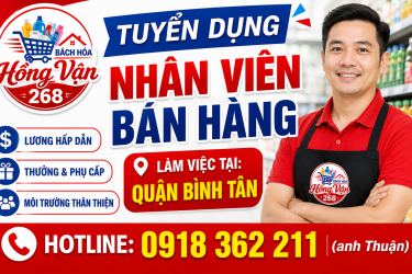Tuyển dụng nhân viên bán hàng quận Bình Tân