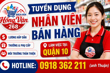 Tuyển dụng nhân viên bán hàng Quận 10