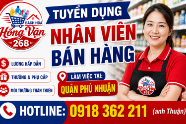 Tuyển dụng nhân viên bán hàng Quận Phú Nhuận