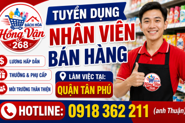 Tuyển dụng nhân viên bán hàng Quận Tân Phú