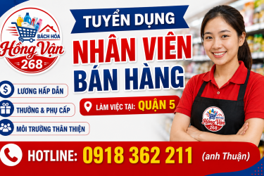 Tuyển dụng nhân viên bán hàng Quận 5