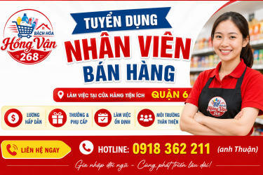 Tuyển dụng nhân viên bán hàng Quận 6
